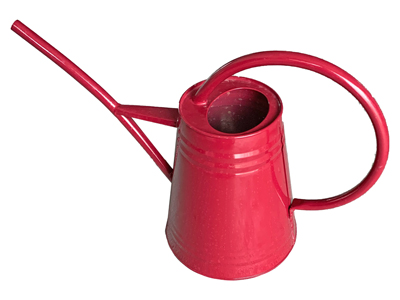 Red Watering Cans Props, Prop Hire