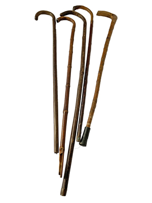 Brown Fancy Walking Sticks Props, Prop Hire