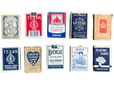Vintage Playing Cards Props, Prop Hire