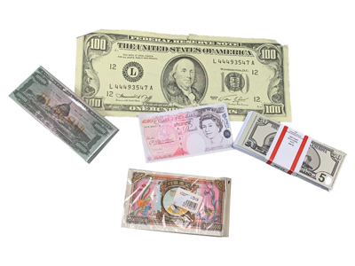 Banknotes Assorted Props, Prop Hire