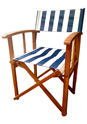 Striped Director Chairs Props, Prop Hire