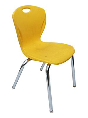 Yellow Plastic Chair Props, Prop Hire
