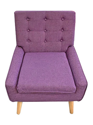 Purple Armchair Props, Prop Hire