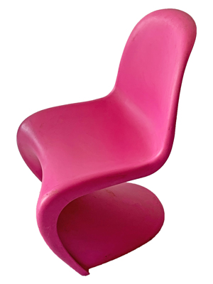 Pink Zed Chair Props, Prop Hire