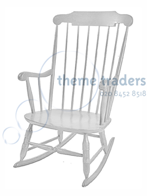 White Rocking Chairs Props, Prop Hire