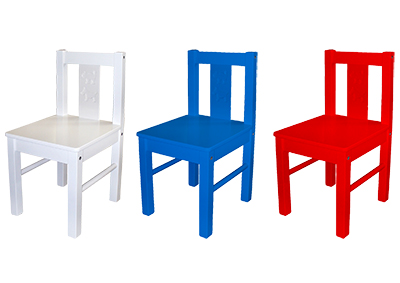 Coloured Kids Chairs Props, Prop Hire