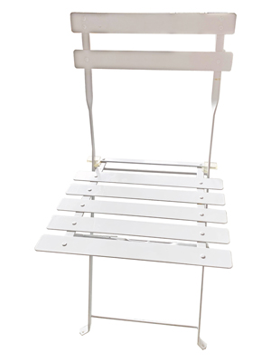 White Foldable Chair Props, Prop Hire