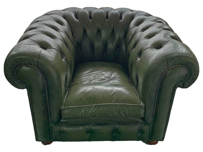 Green Chesterfield Armchairs Props, Prop Hire