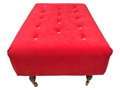Button Upholstered Seat Props, Prop Hire