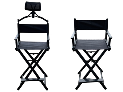 Tall Black Directors Chairs Props, Prop Hire