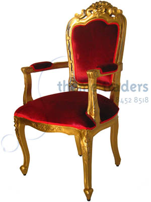 Banqueting Chairs ornate Props, Prop Hire