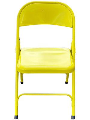 Yellow Folding Chair Props, Prop Hire