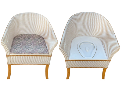 Commode Invalid Chair (Built in Bedpan) Props, Prop Hire