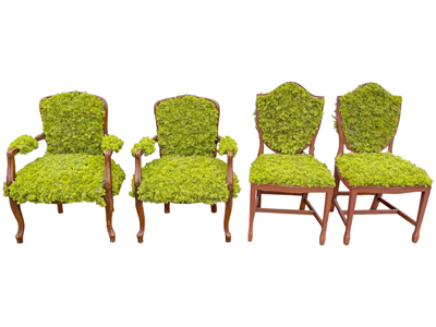 Grass Foliage Chairs Props, Prop Hire