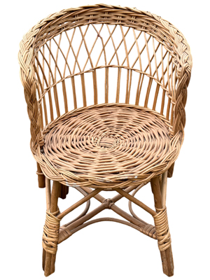 Wicker Cane Childrens Nursery Seat Props, Prop Hire