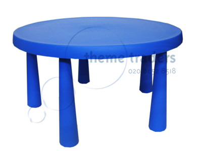 Blue Childrens Tables Props, Prop Hire