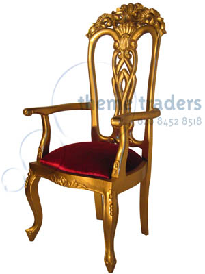 Gilt with Red chairs Props, Prop Hire