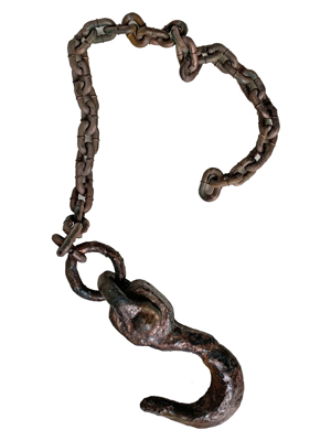 Industrial Abattoir Hook and Chain Props, Prop Hire