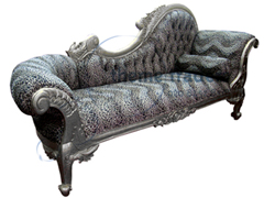 Animal print Chaise Longue chairs Props, Prop Hire