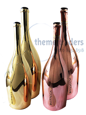 Champagne bottles Props, Prop Hire