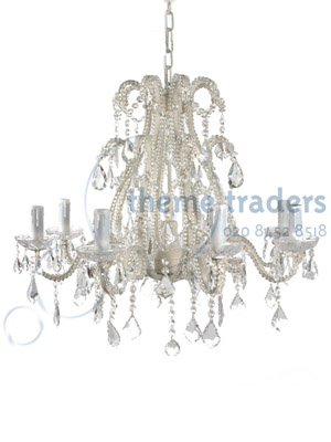 Chandelier glass - shabby chic, poor condition Props, Prop Hire