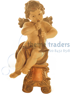 Cherubs on Plinths with Trumpet Statue Props, Prop Hire