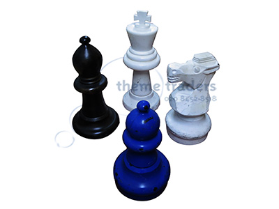 Random Giant Chess Pieces(price per item) Props, Prop Hire