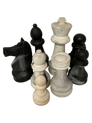 Random Medium Size Chess Pieces Props, Prop Hire