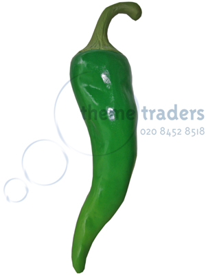 Huge Green Chillies Peppers Props, Prop Hire
