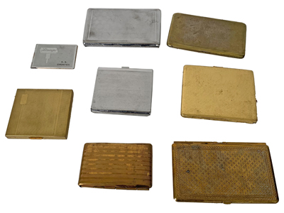 Cigarette Cases and Stamp Wallet Props, Prop Hire