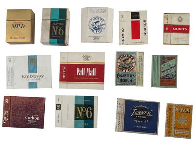 Cigarette Packets Props, Prop Hire