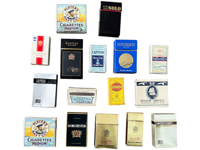 Cigarette Boxes Props, Prop Hire