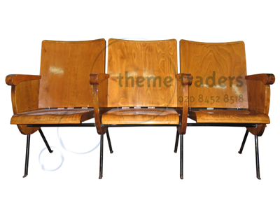 Wooden Cinema Seats Props, Prop Hire