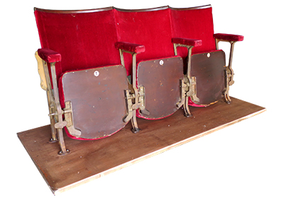 Vintage Cinema Seats Props, Prop Hire