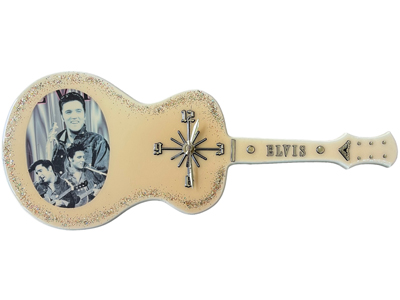 Elvis Rare Memorabilia Retro Guitar Wall Clock Props, Prop Hire