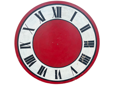 Giant Fantasy Wood Handpainted Clock Face (1 Metre) Props, Prop Hire