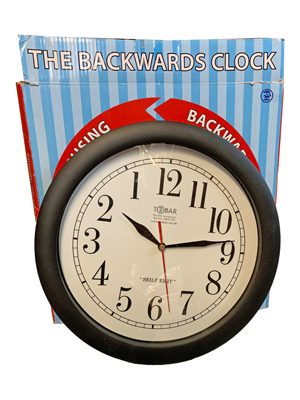 Backwards Clock Props, Prop Hire