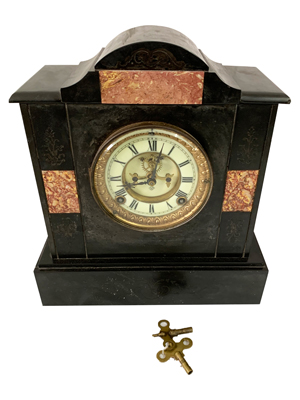 Black Marble Clock Props, Prop Hire