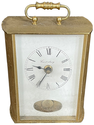 Canterbury Gold Clock Props, Prop Hire