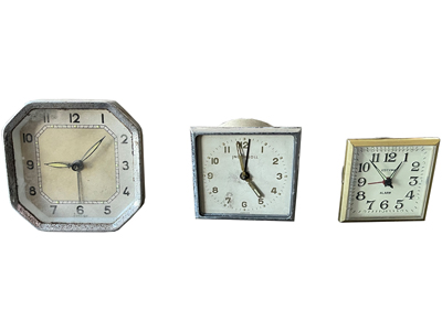 Vintage Alarm Clocks Props, Prop Hire