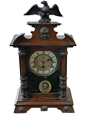 Magnificent Antique 50 Centimetre Vienna Mantle Clock Props, Prop Hire