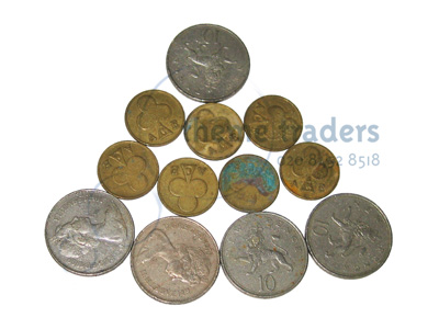 Old british Coins Props, Prop Hire