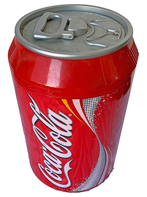 Large Coca Cola Can Cooler Props, Prop Hire