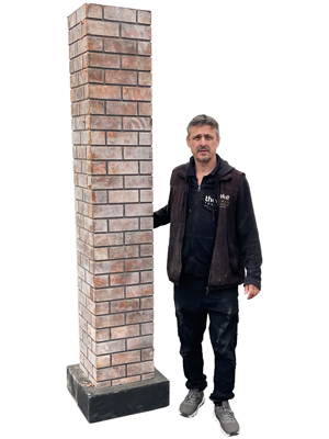 Brick Columns Props, Prop Hire