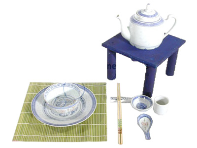 Chinese Crockery Props, Prop Hire