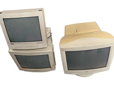 Retro Computer Monitors (priced per item)(2 have cracked tops) Props, Prop Hire