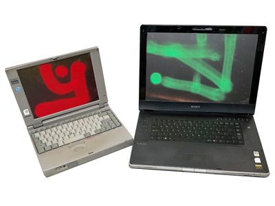 Graffiti Laptops Props, Prop Hire