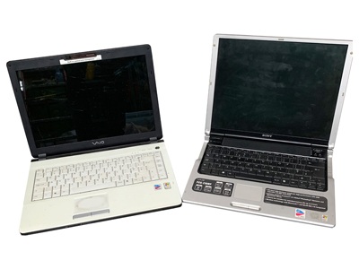 Retro Laptops Props, Prop Hire