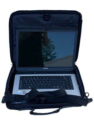 Toshiba Laptop In Case Props, Prop Hire