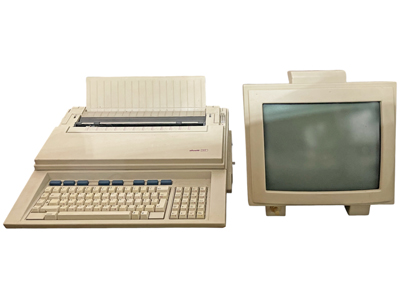 Retro Olivetti Computer Screen and Printer Props, Prop Hire